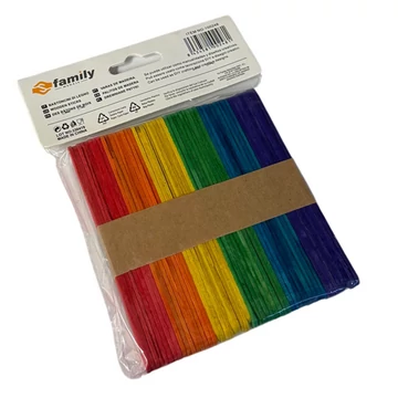 Jégkrém pálcika színes 50db-os 11,4cm  CN8893