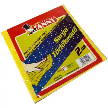 Sárga 2db törlőkendő Fanny    29405