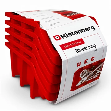 Bineer long 20 set piros  KBILS20-3020