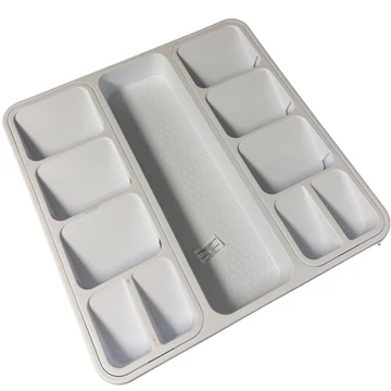 Evőeszköztartó műanyag tripla soros 40x40cm  B236
