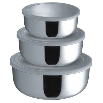 Tál készlet rozsdamentes 3részes 14/16/18cm  3011055