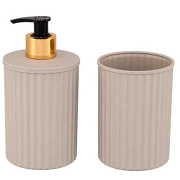 Fürdőszoba szett szappanadagoló+fogkefetartó  4060193