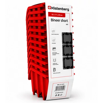 Bineer short 10 szett piros  KBISS10-3020