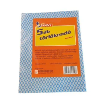 Fanny törlőkendő kockás 5db   29420