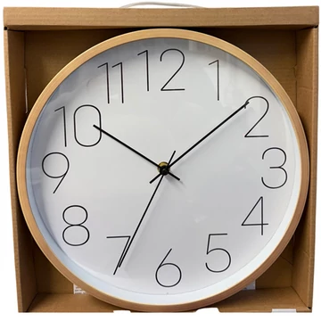 Falióra 30cm műanyag fa mintás  610470