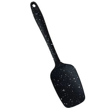 Szilikon spatula fekete-fehér pöttyös