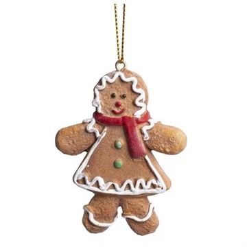 Akasztós dísz mézeskalács lány 6x7,5cm  466444