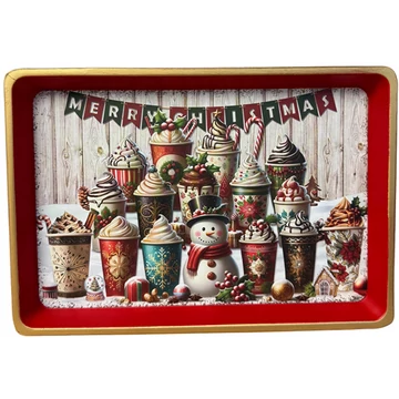 Karácsonyi tálca 25,5x17,5x2cm