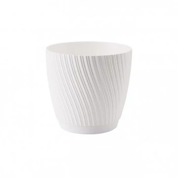 Virágcserép 15cm Mika fehér   FP-4550-011