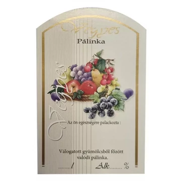 Pálinkás cimke vegyes 10db/cs  N950