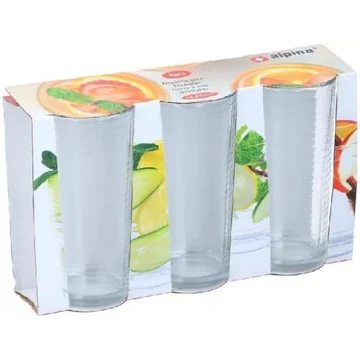 ÜVEG POHÁR 3 DB 270 ML 806156