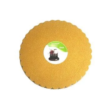 Tortaalátét 35cm kerek arany  CZ0140