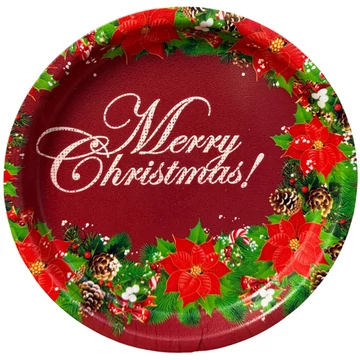 Karácsonyi műanyag tálca