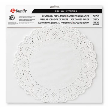 Tortaalátét kerek csipkés 27cm  CN82329