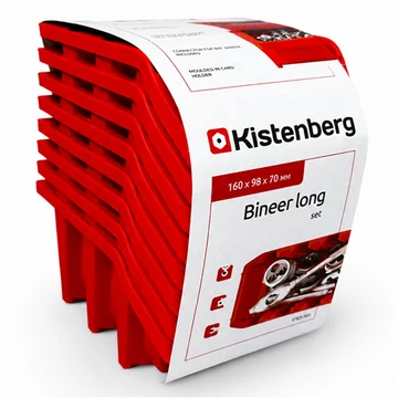 Bineer long 16 set piros  KBILS16-3020