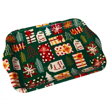 Karácsonyi műanyag tálca