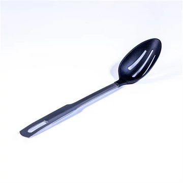 Fém-műanyag tálalókanál résekkel 33cm  406516
