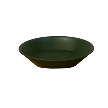 Tányér kerek mély 18cm sötét zöld  BB101