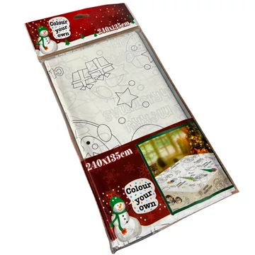 Karácsonyi asztalterítő színezd ki magadnak 240x135cm  5655690