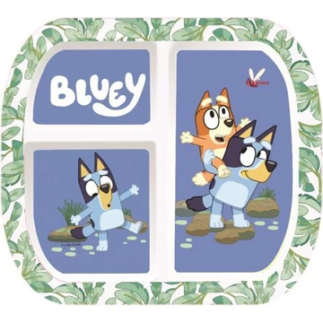 Műanyag bluey osztott tányér 21,8x19,4x2cm   QP4150