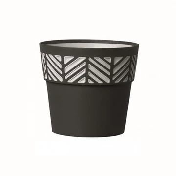 Orfeo kaspó 15cm grafit+szürke  SP-94653