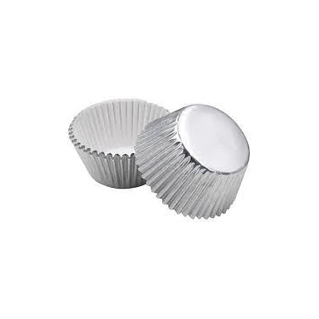 Muffin papír 50db-os ezüst  CZ0008