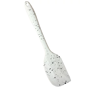 Szilikon spatula fekete-fehér pöttyös