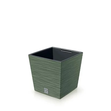 Virágcserép 240 furu-square-low zöld  DFS240-5615C