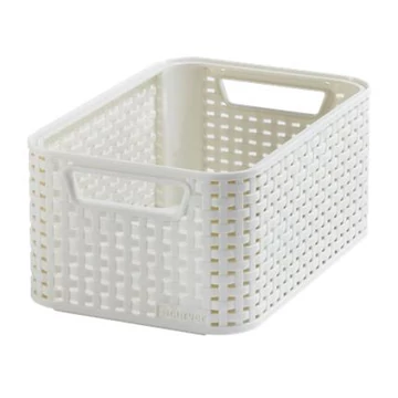 Rattan hatású kosár S bézs cu684