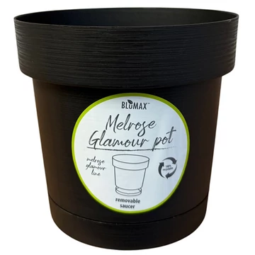 Melrose virágcserép alátéttel 30cm antracit  38622