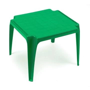 Gyerekasztal fix zöld 56x52cm  O163