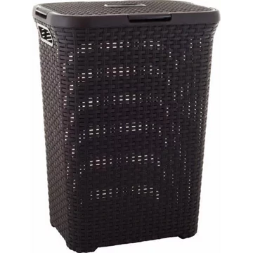 Rattan 40L Cur.szennyestartó barna