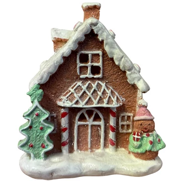 Led ház mézeskalács 12x14cm  QP2790