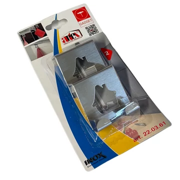 Fogas ajtóra ház 2db-os inox  88800