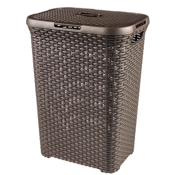 Rattan szennyestartó 60L barna  CU662