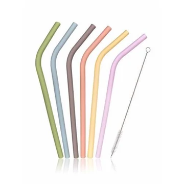 Szívószáll szilikon 22cm   VP5872