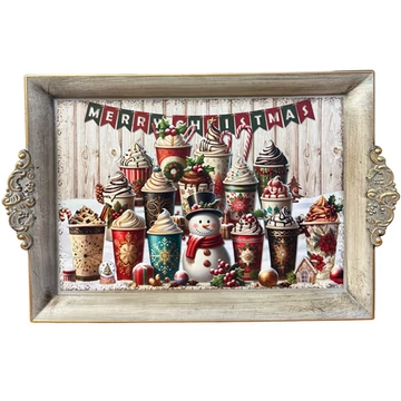 Karácsonyi tálca 39x25x2,5cm