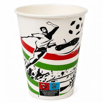 Papírpohár 500ml focis 50db/csomag   1000261
