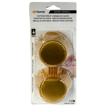 Muffin forma papír arany 20db/cs  CN81113