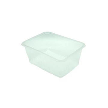 Szögletes alj 1000ml víztiszta 50db/cs   22200052