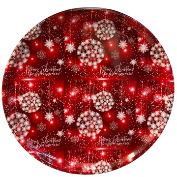 Karácsonyi műanyag tálca