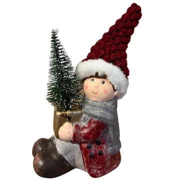 Gyerek fiú,lány led-es kerámia 12,5x10x18cm  DD59905