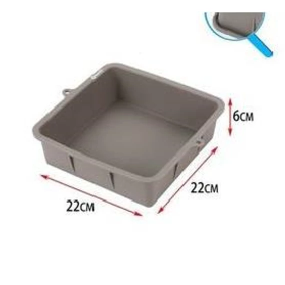 Tortaforma szilikon 23x23x6,5cm  CN80793