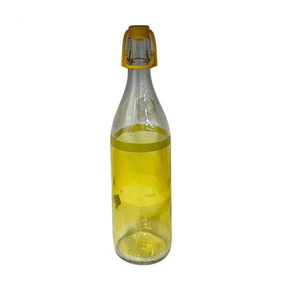 Palack üveg színes záróval 1L  210359
