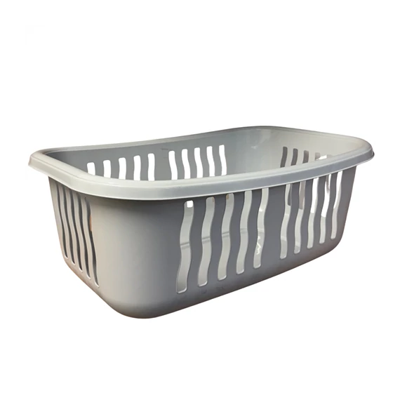 Ruháskosár 56x38x21cm szürke  80115