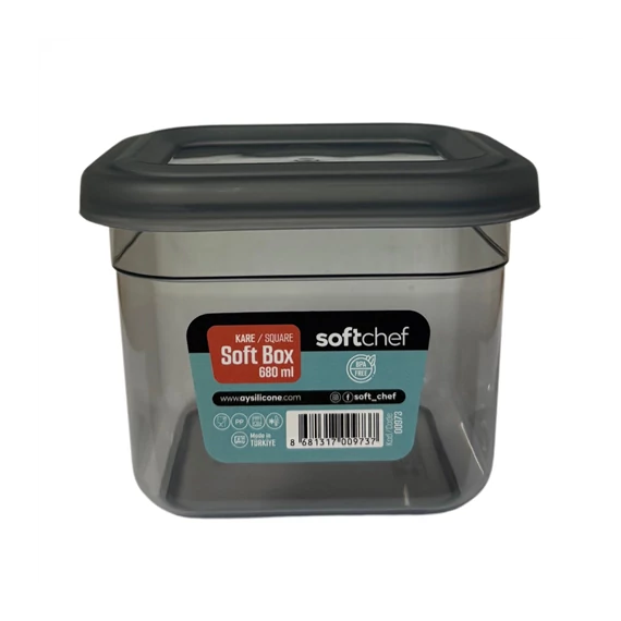 Éteétároló doboz 680ml műanyag soft  100126