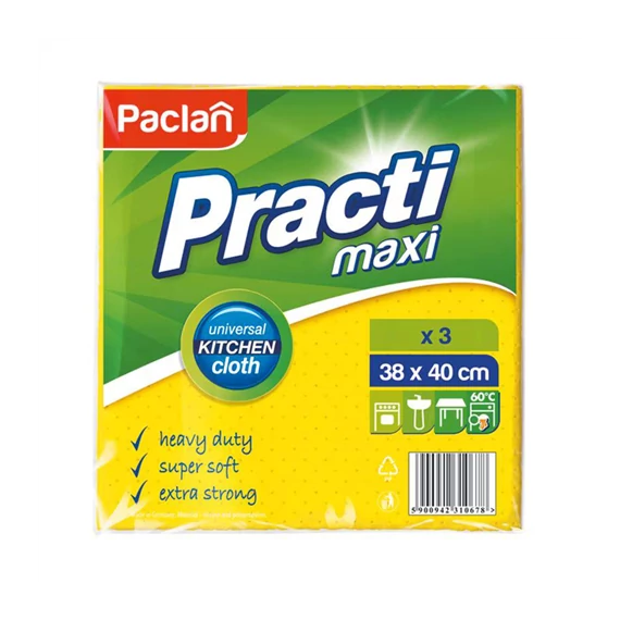 Paclan univerzális viszkóz törlőkendő 3db-os 