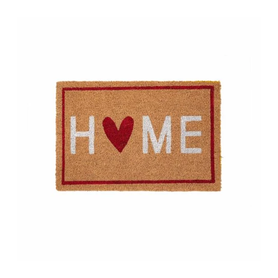 Festett lábtörlő home heart 60x40cm  30178