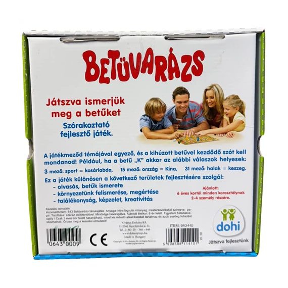 Betűvarázs játék D369