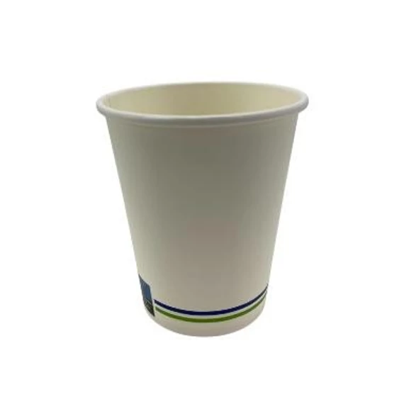 Begreen papírpohár fehér 350ml 50db/cs SUP logóval     10000182
